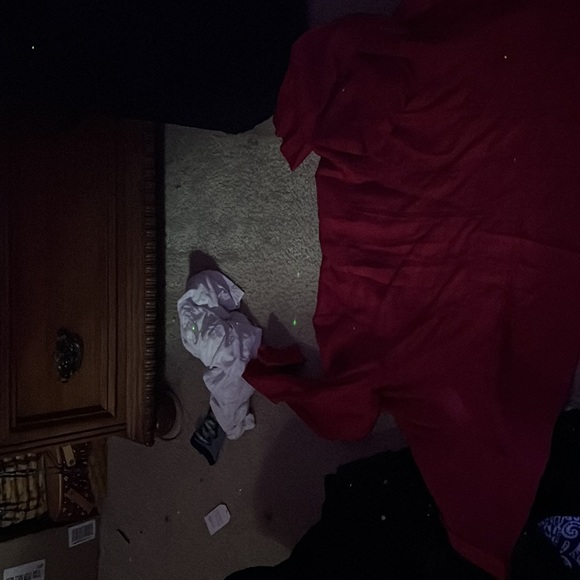 Red Button Up - Picture 3 of 5